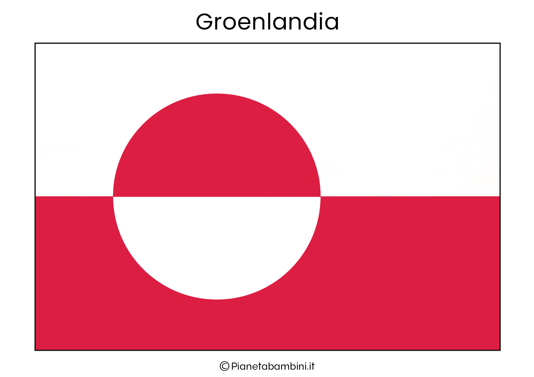Bandiera della Groenlandia da stampare