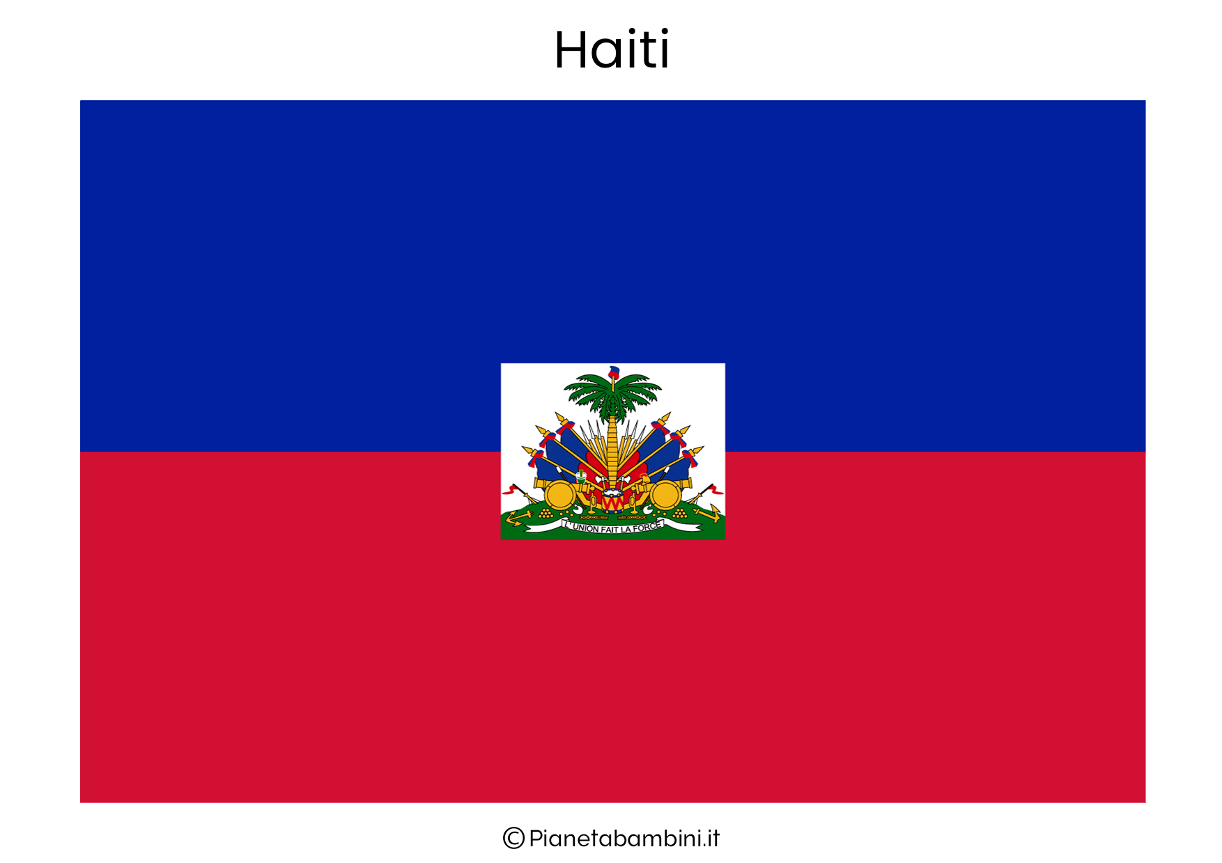 Bandiera di Haiti da stampare