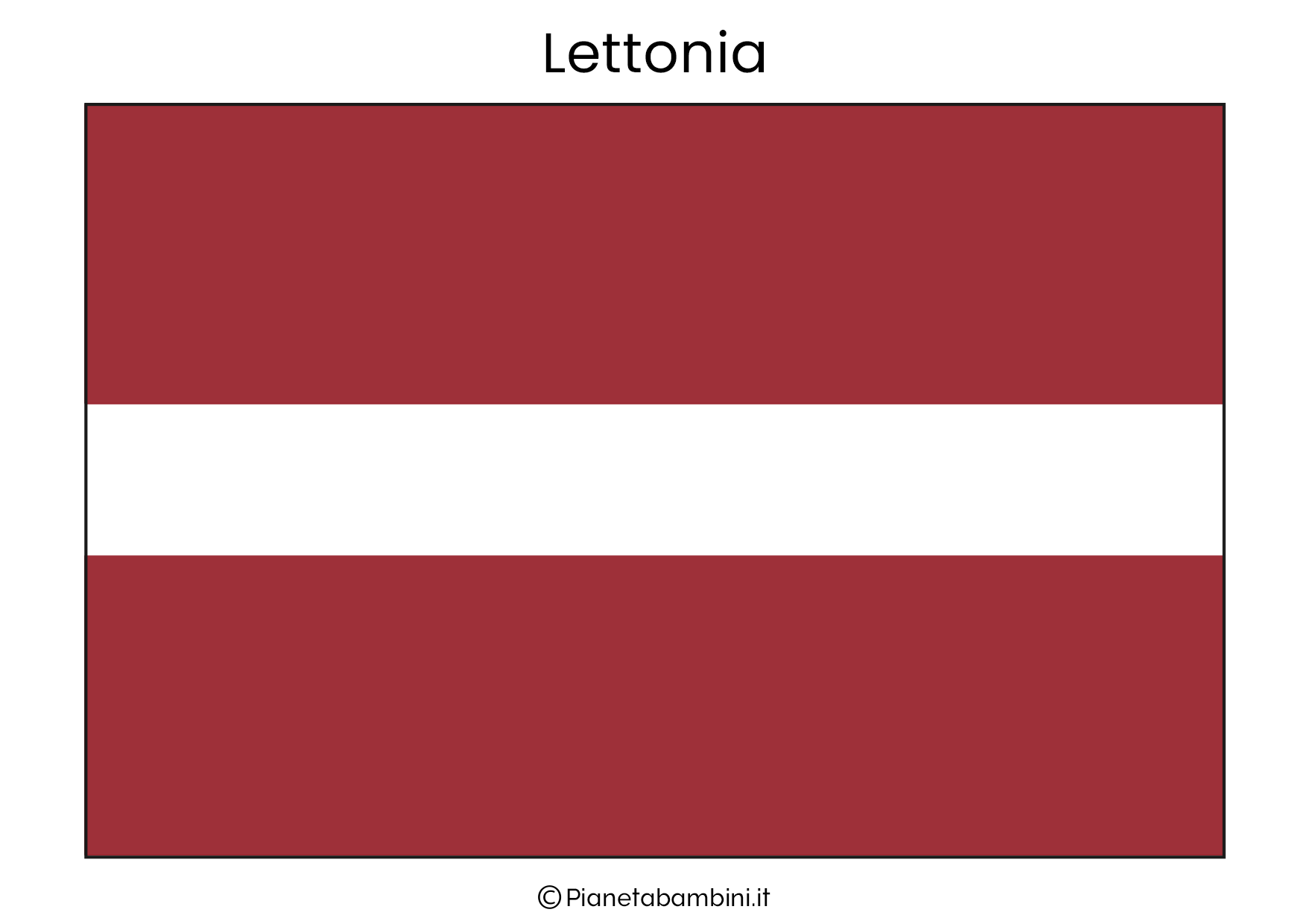 Bandiera della Lettonia da stampare