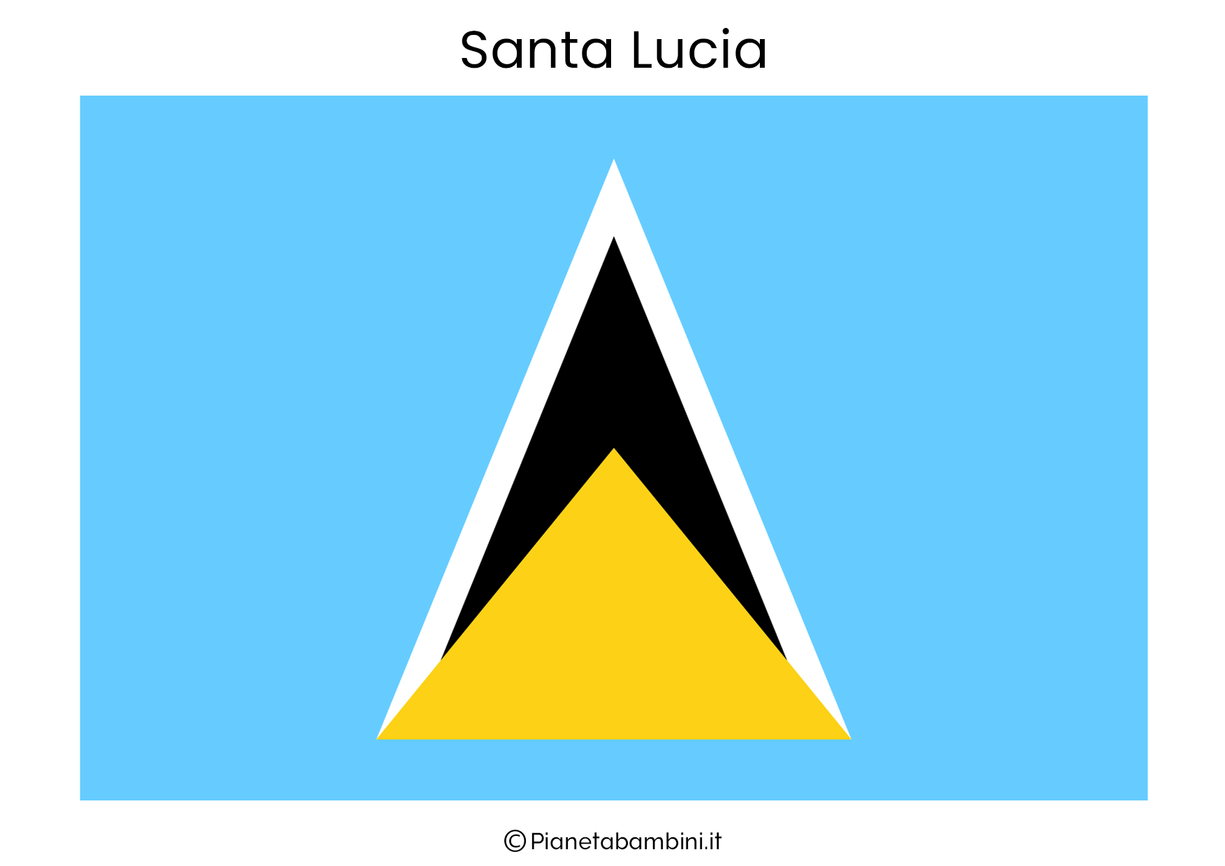 Bandiera di Santa Lucia da stampare