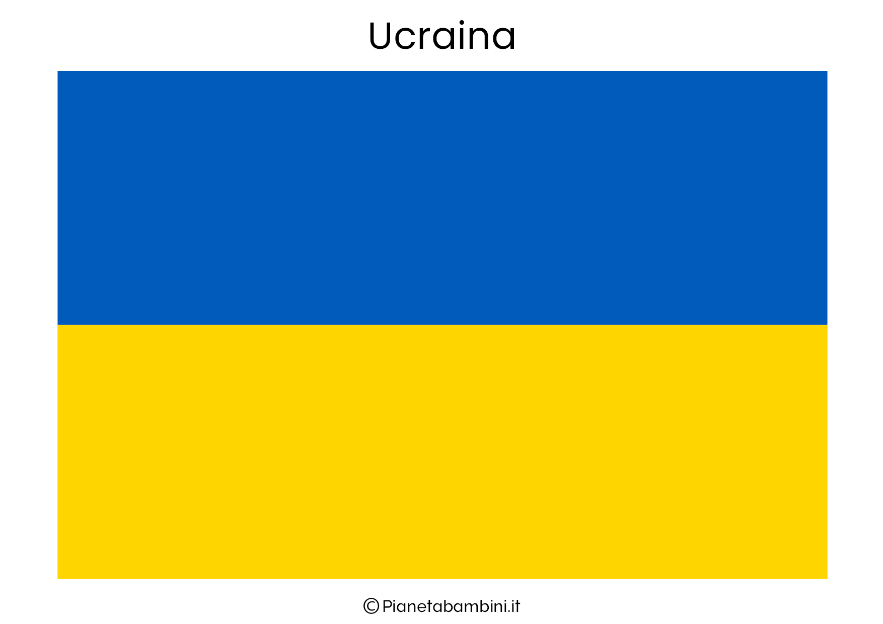 Bandiera dell'Ucraina da stampare