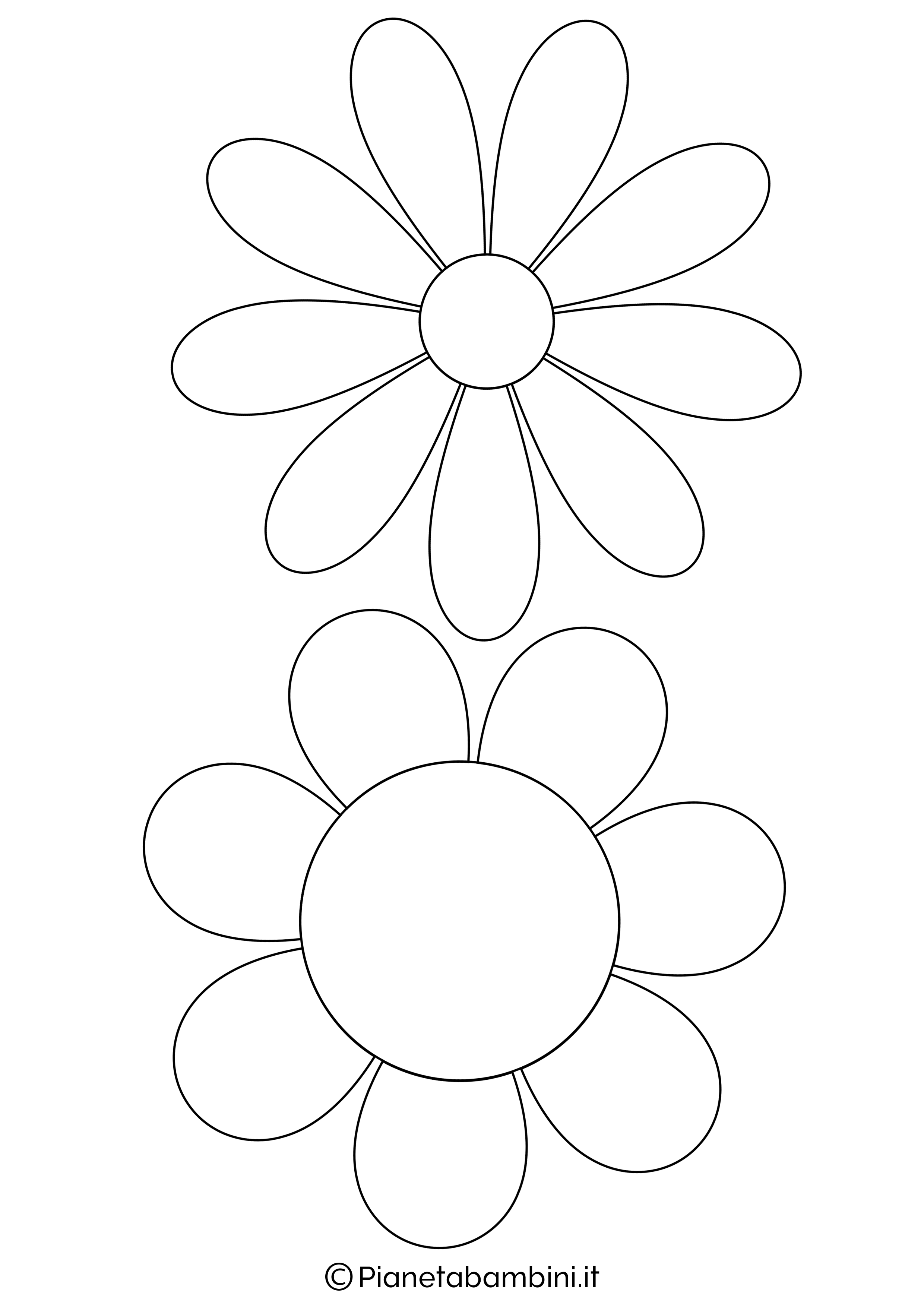 Disegni Di Fiori Da Colorare Per Bambini