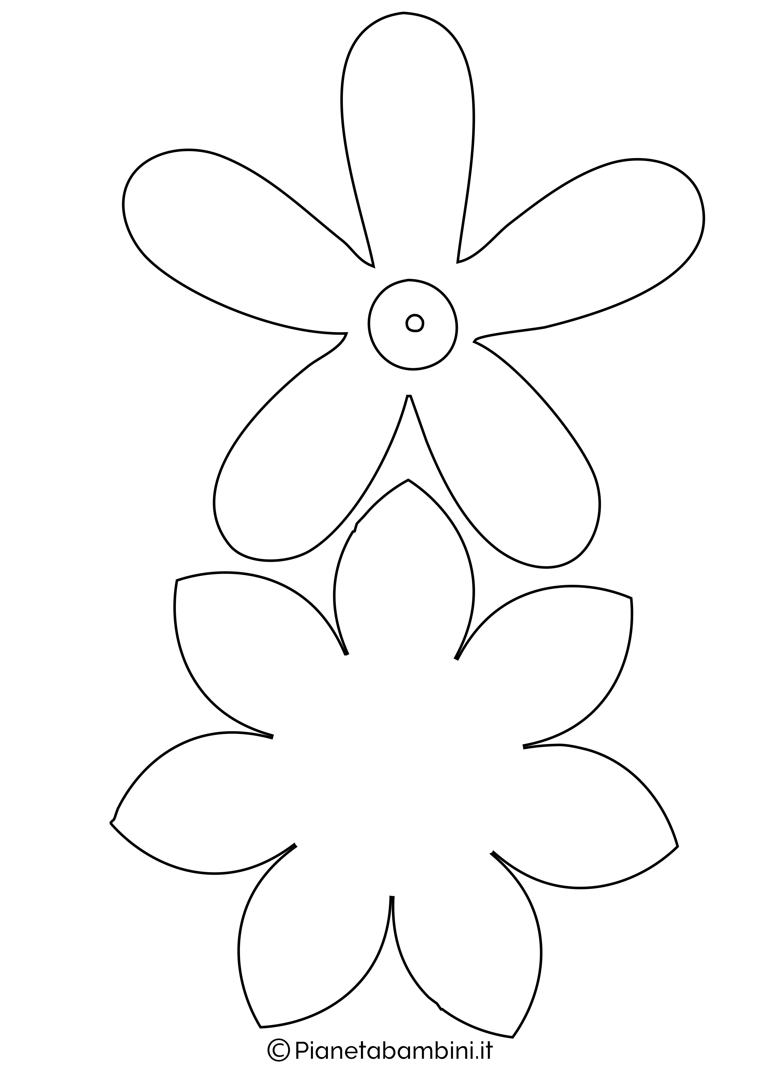 Disegni Fiori Da Colorare E Ritagliare