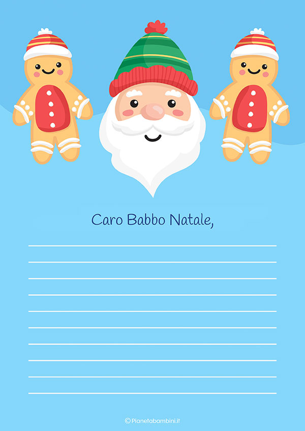 Modello di lettera a Babbo Natale n.18