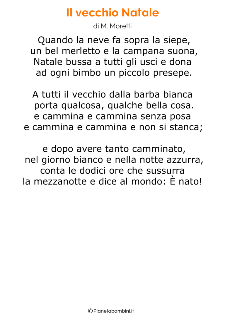 100 Poesie di Natale per Bambini | PianetaBambini.it