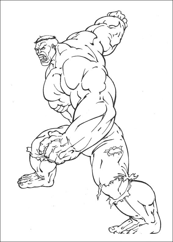 Hulk Da Colorare Facile Colorare Immagini