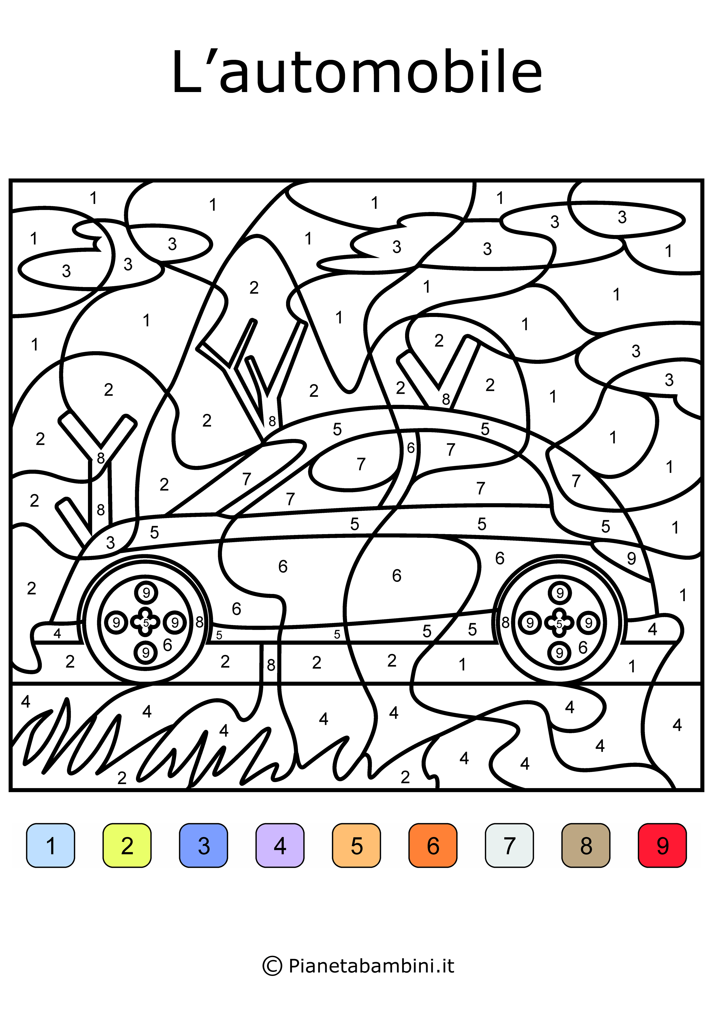 Conta E Colora Entro Il 10