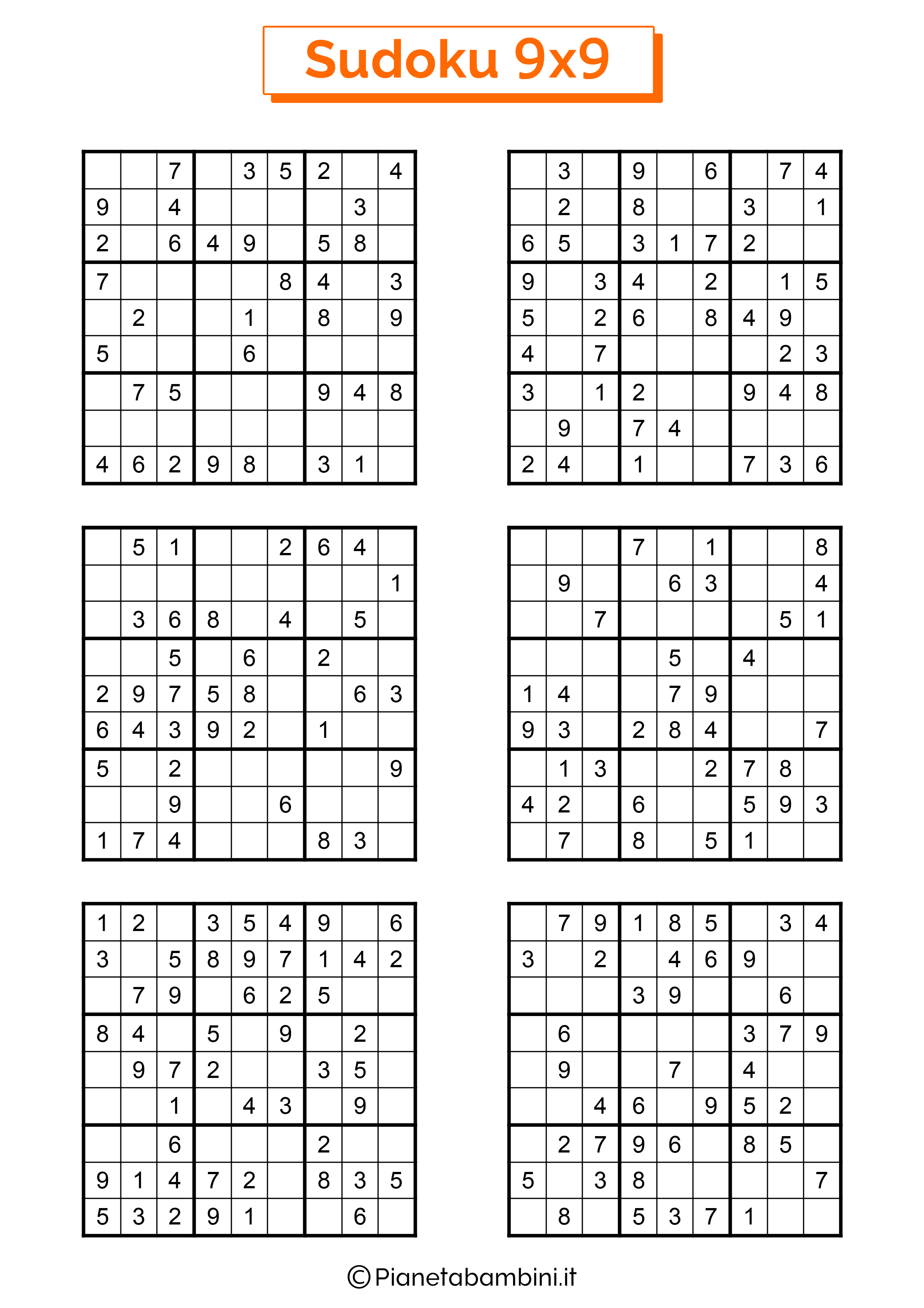 Sudoku difficili per bambini pagina 14