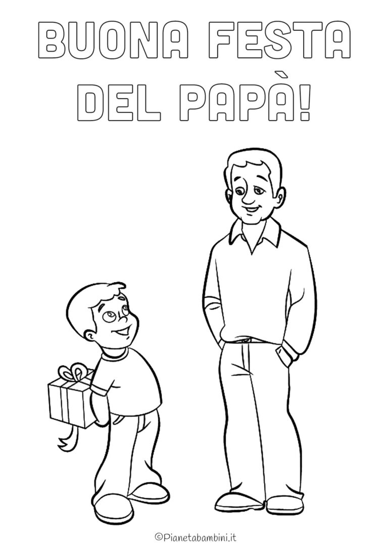 Colorare Disegni Per La Festa Del Papà