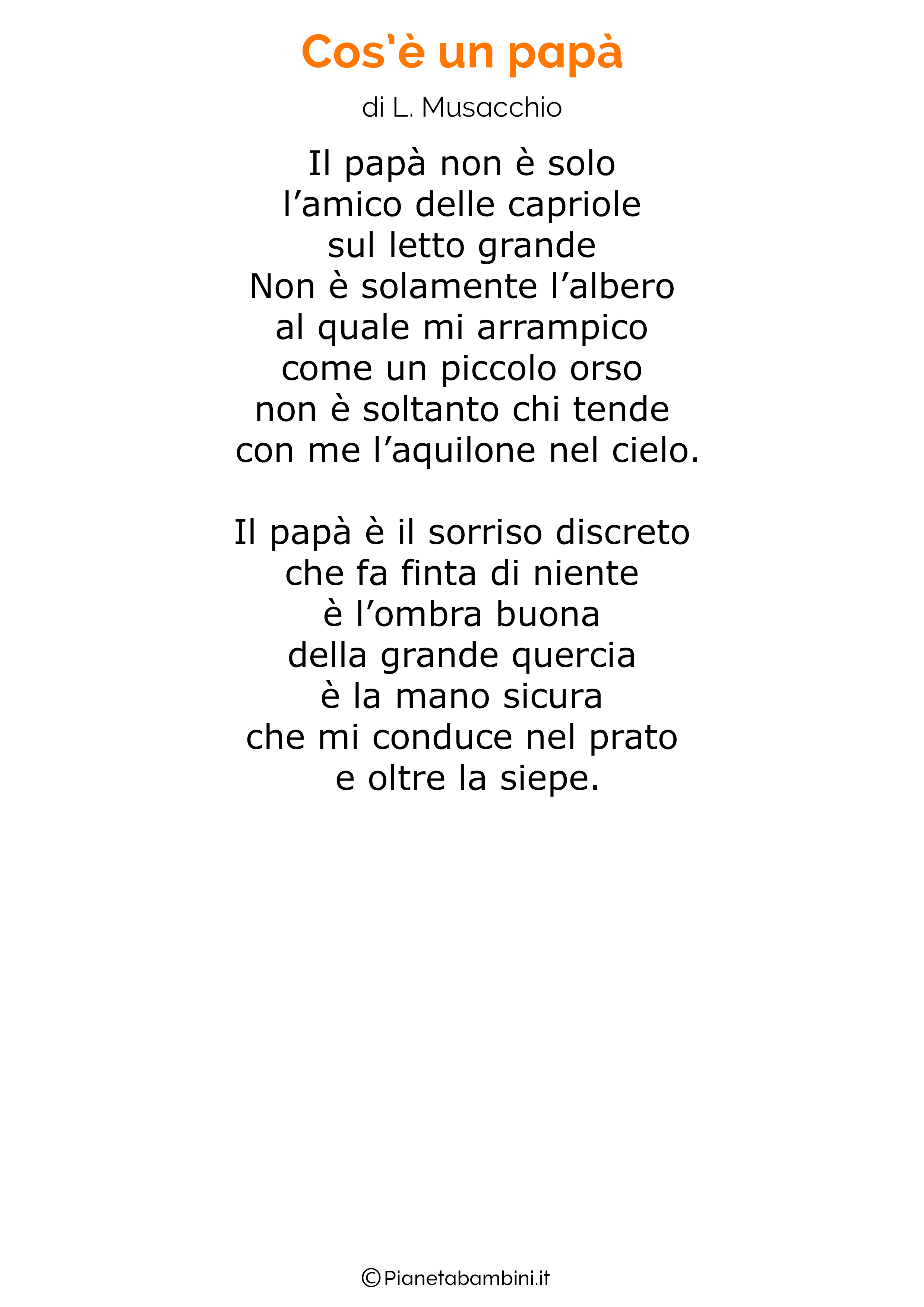 Poesia per la festa del papa per bambini 19