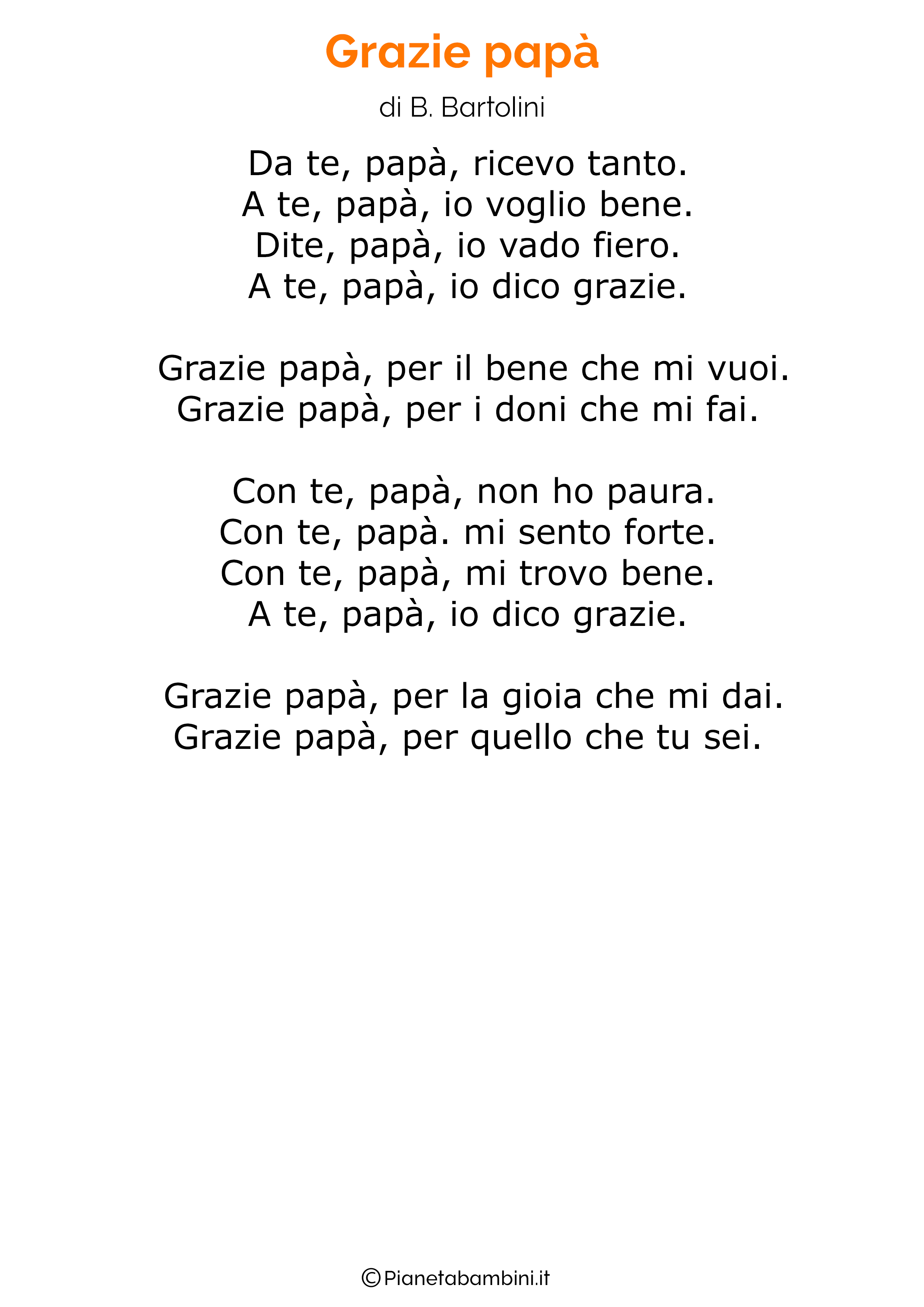 Poesia per la festa del papa per bambini 31