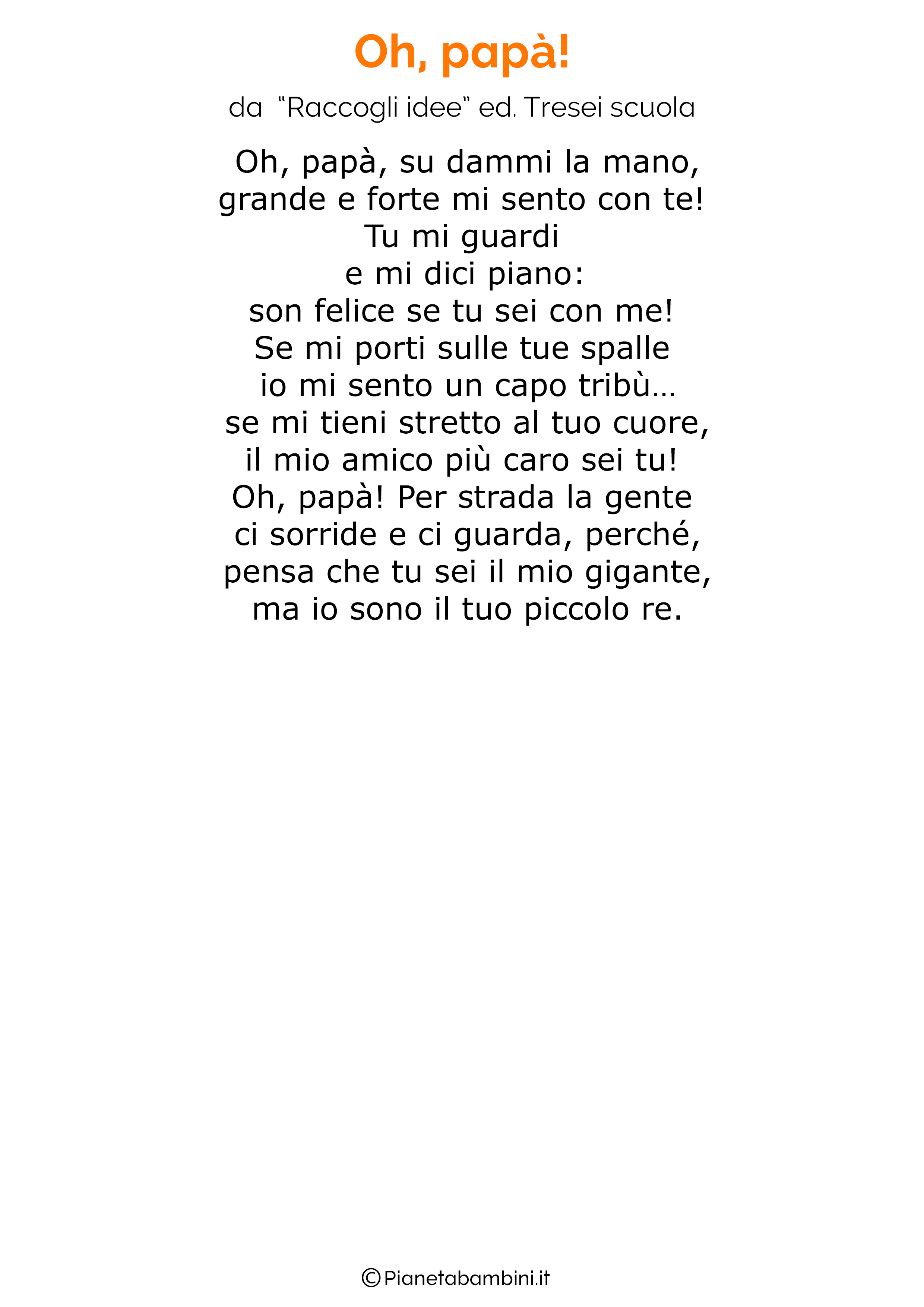 Poesia per la festa del papa per bambini 40