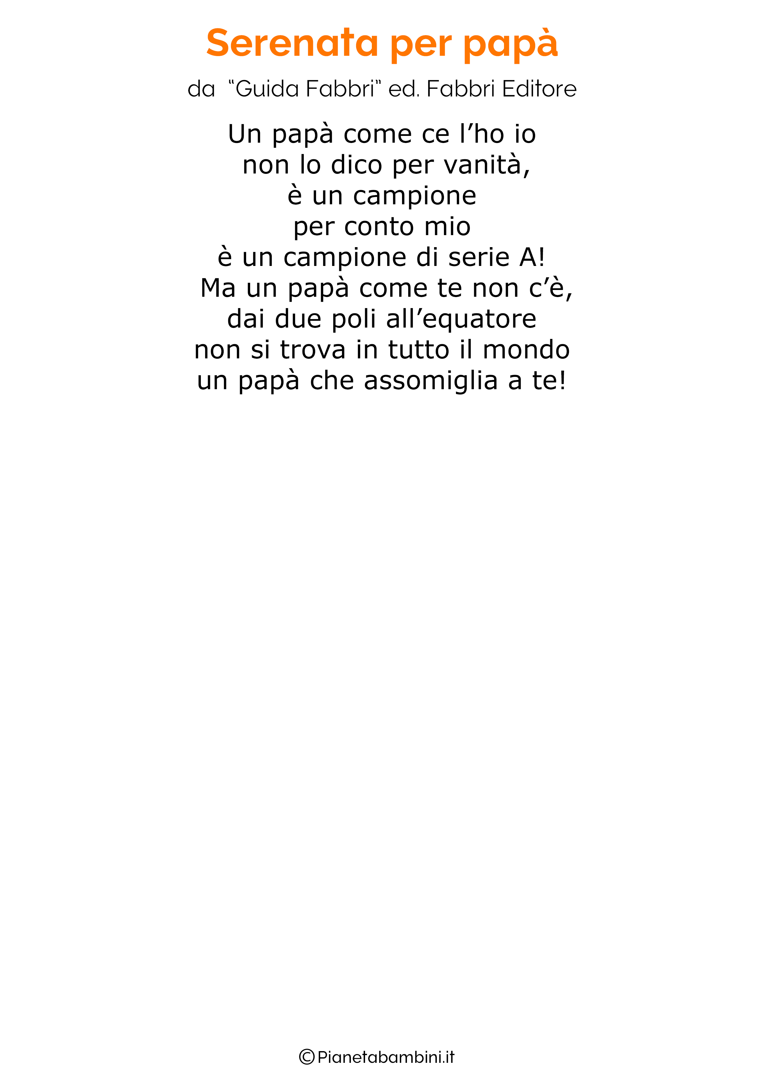 Poesia per la festa del papa per bambini 44