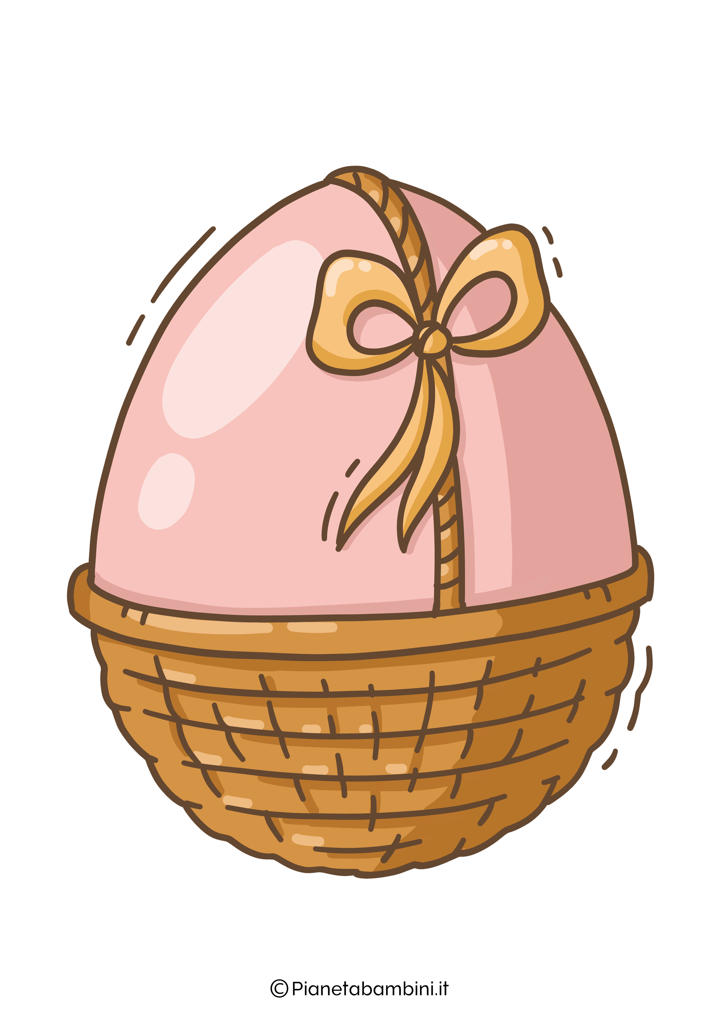 Immagine uovo di Pasqua colorato da stampare 07