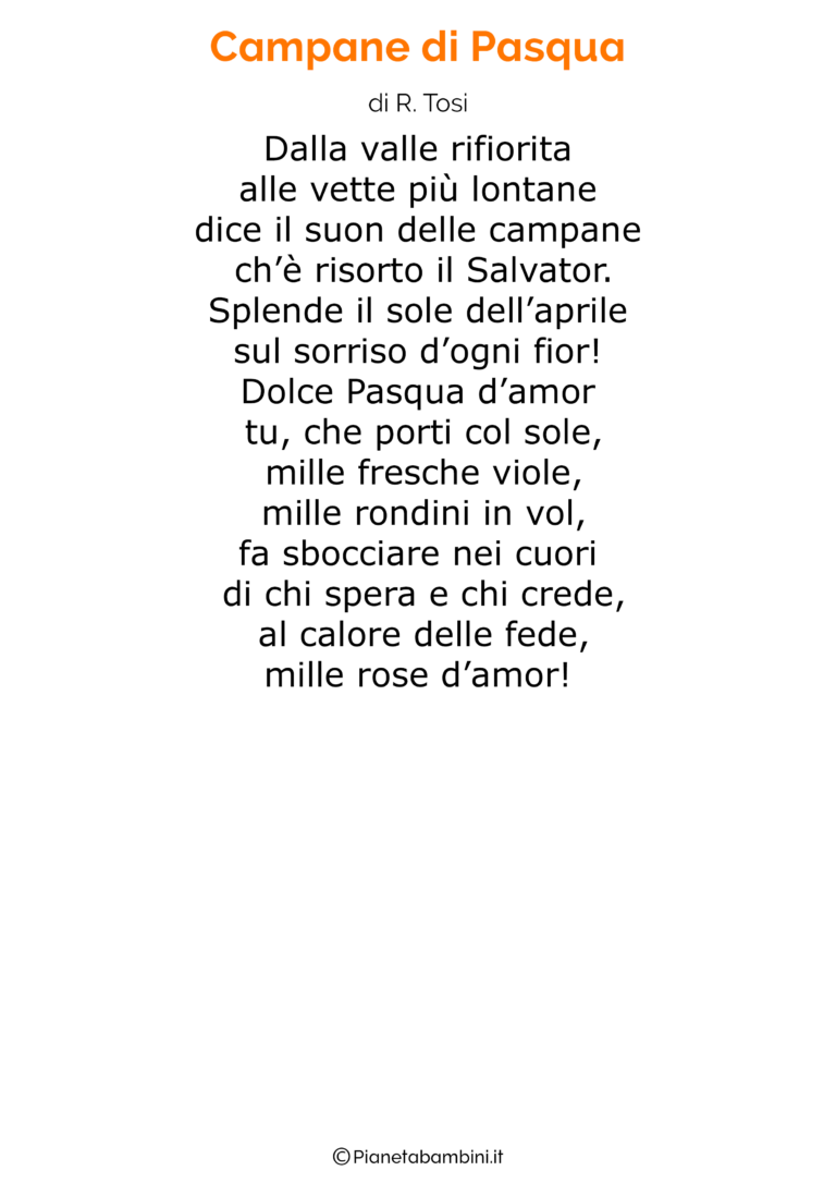 La Mia Pasqua è Il Signore Testo