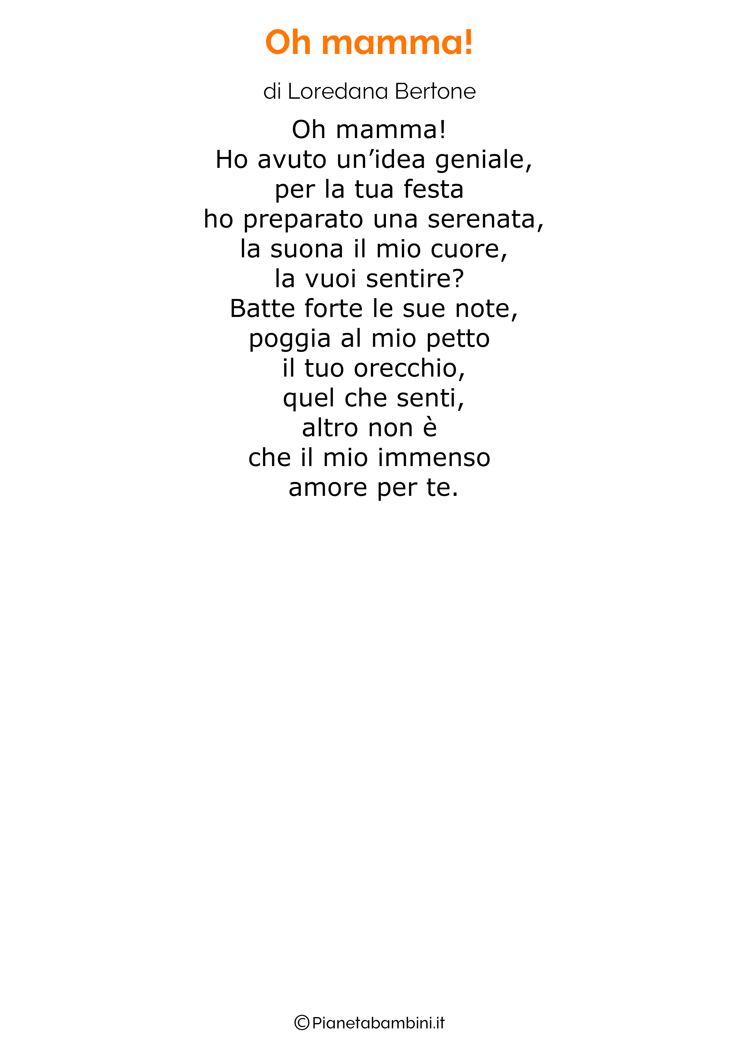 Poesia per la festa della mamma da stampare 32