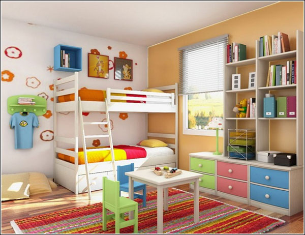 80 foto di camerette per bambini con arredamento particolare ... Idee arredo cameretta
