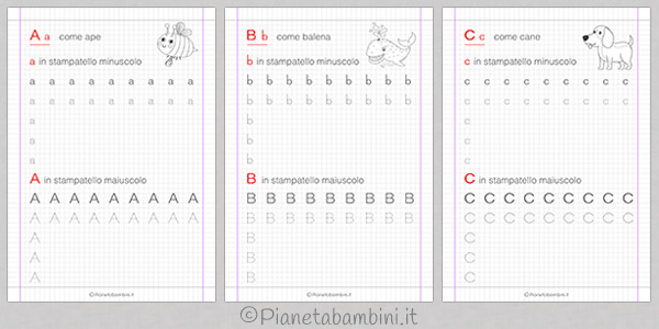 Imparare a Scrivere: Impariamo a tracciare lettere e linee, Un