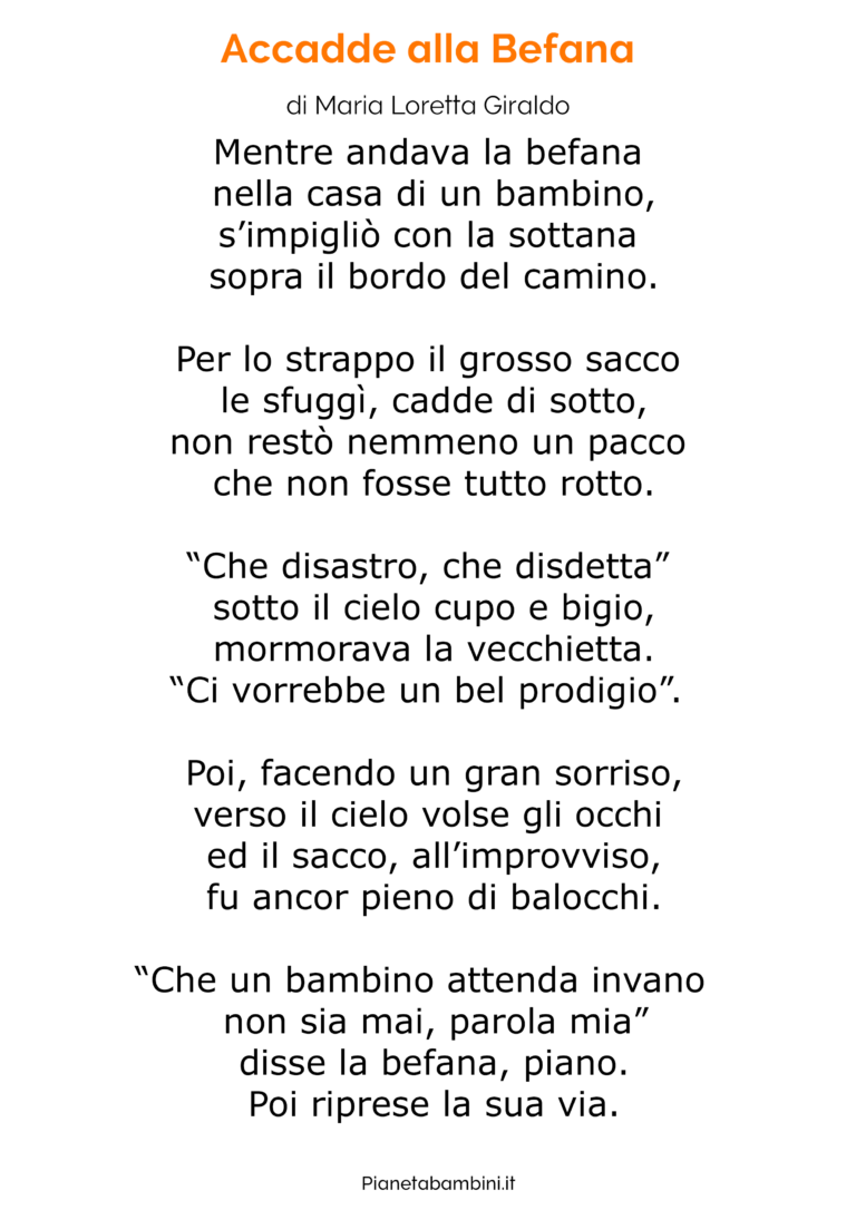 20 Poesie sulla Befana per Bambini | PianetaBambini.it