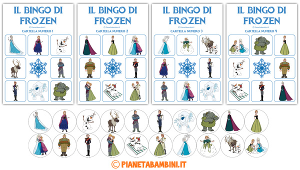 Come si gioca al bingo di Frozen