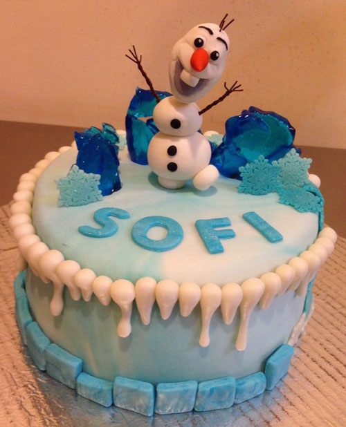 Foto della torta di Frozen n.18