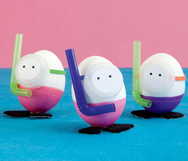 Uova di Pasqua decorate in versione sub
