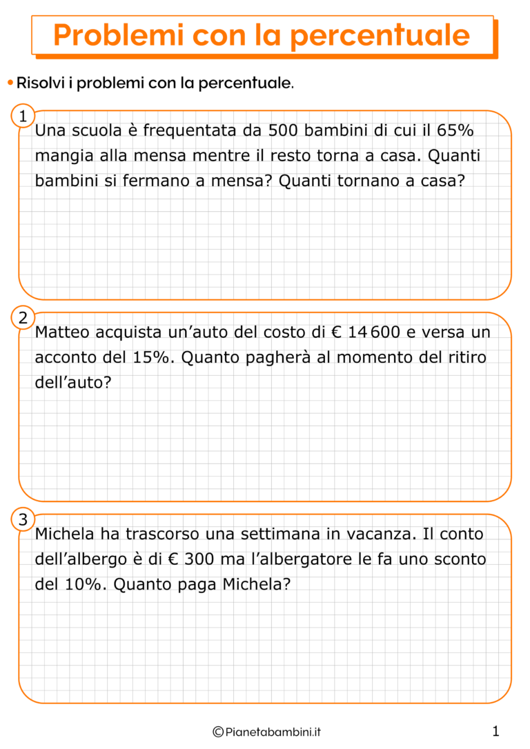 Problemi Con Percentuali E Sconti Con Soluzioni