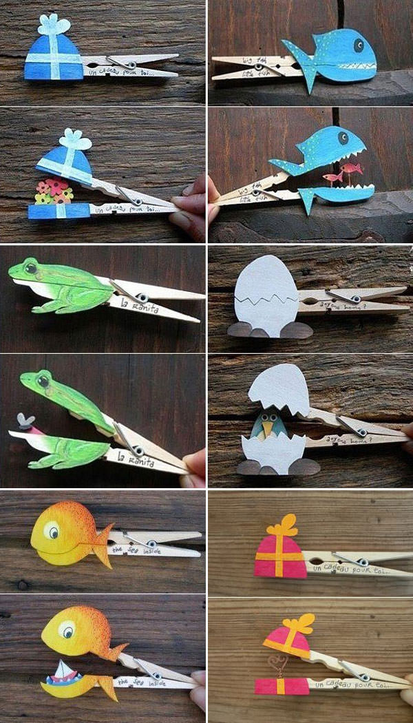 20 idee per lavoretti con mollette di legno per bambini ... Lavoretti per maschietti