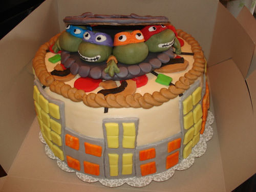 Foto della torta delle Tartarughe Ninja in PDZ n.65