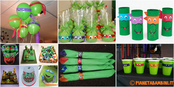 Festa a tema tartarughe ninja: 10 idee per compleanni di bambini ... Idee per bambini fai da te
