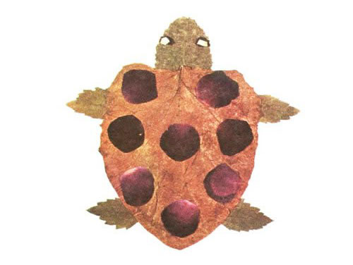 Come creare una tartaruga con le foglie autunnali