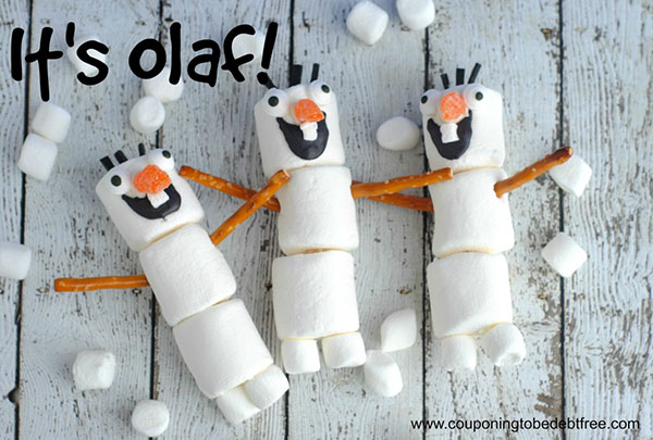 Come creare Olaf con dei marshmallow