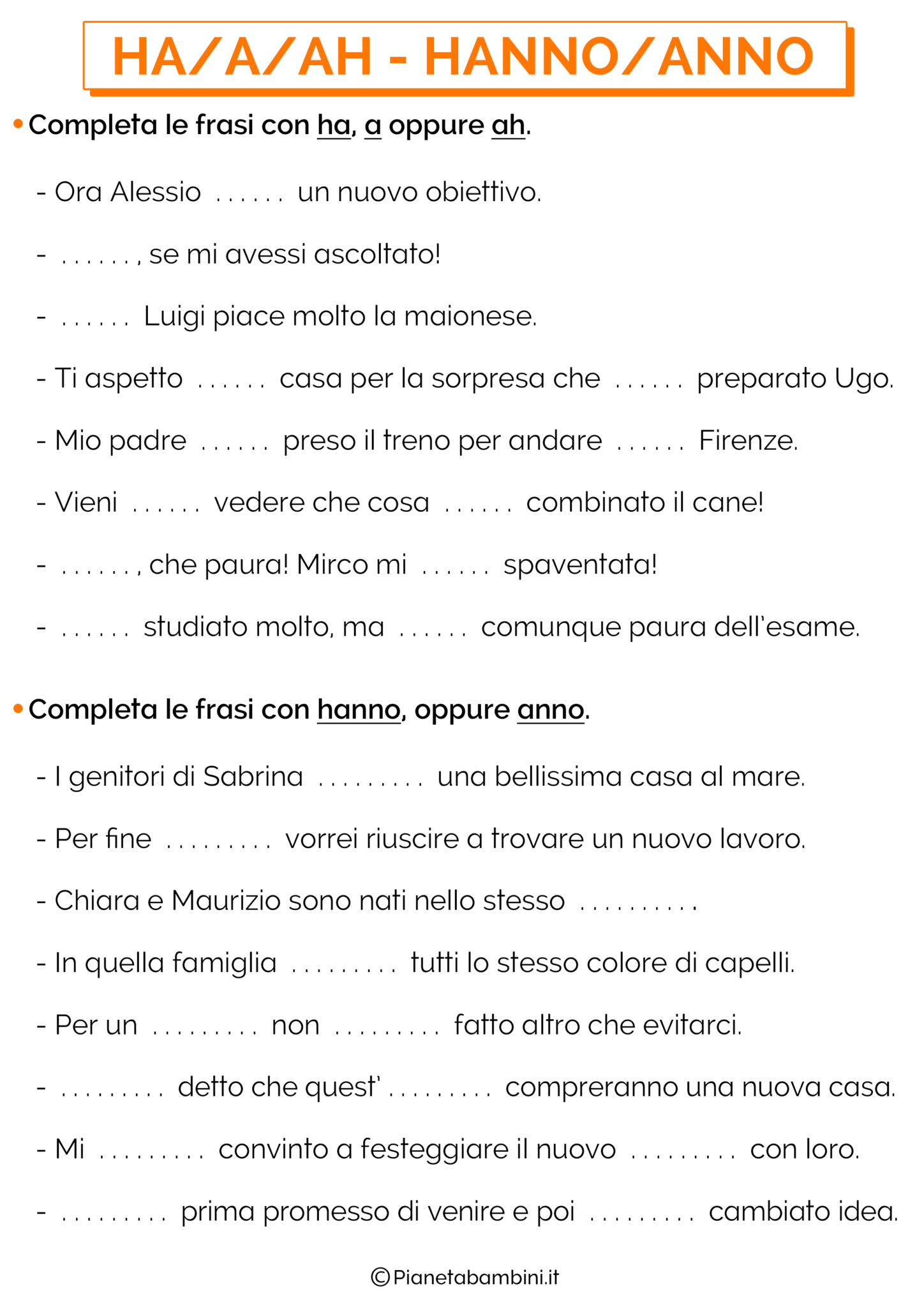 Frasi Con L Ho L Ha L Hai L Hanno