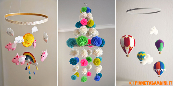 Giostrine per culla fai da te: 25 bellissime idee con tutorial ... Idee per bambini fai da te