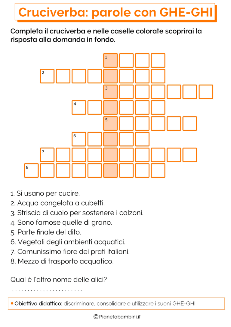 23 Cruciverba per Bambini di 67