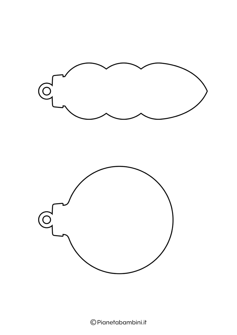 38 Disegni di Palline di Natale da Stampare e Colorare | PianetaBambini.it