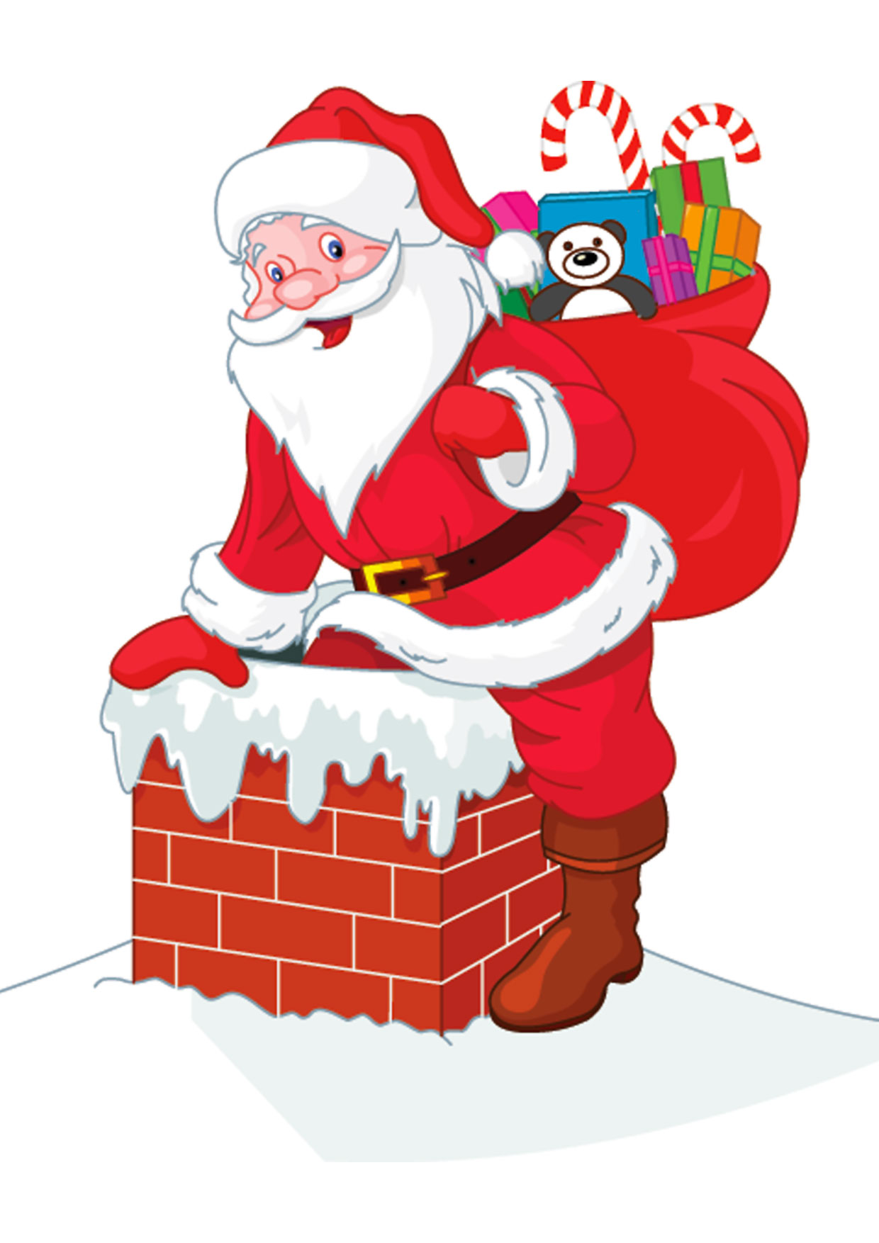 Disegni Di Natale Colorati Da Copiare.30 Disegni Di Babbo Natale Gia Colorati Da Stampare Pianetabambini It