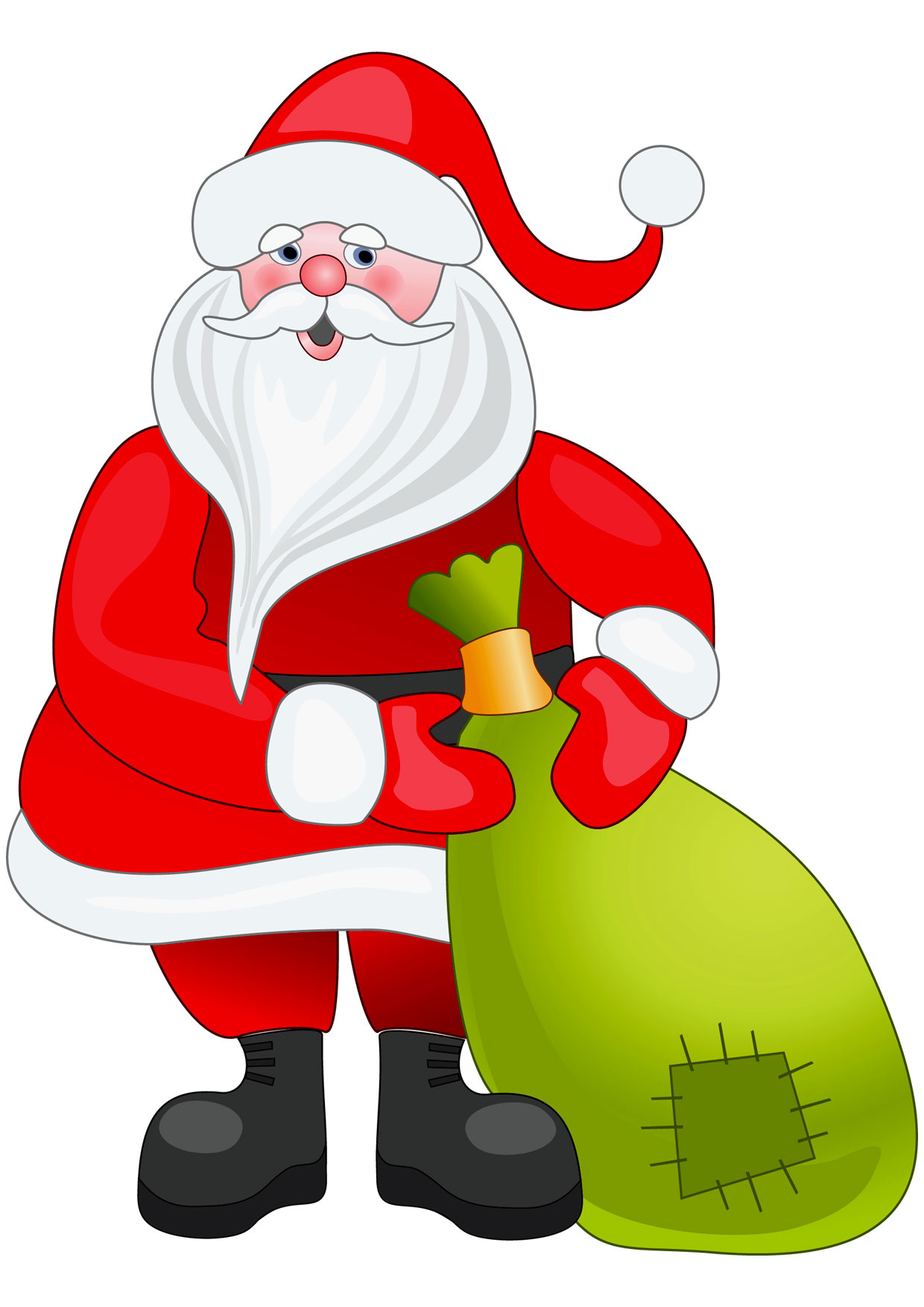 Disegni Di Natale Colorati Per Bambini.30 Disegni Di Babbo Natale Gia Colorati Da Stampare Pianetabambini It
