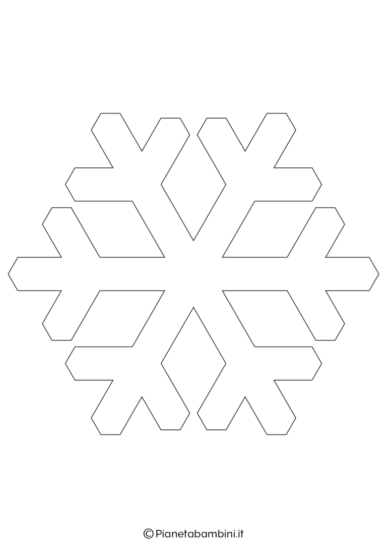 9 Sagome di Fiocchi di Neve da Stampare e Ritagliare | PianetaBambini.it