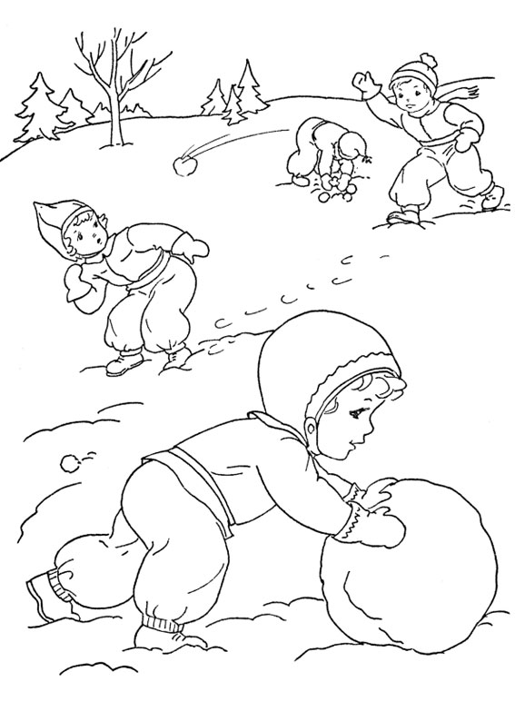 30 Disegni sull&39;Inverno da Colorare per Bambini ...