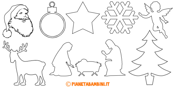 144 sagome natalizie da ritagliare pianetabambini it disegni candele di natale mini pony colorare