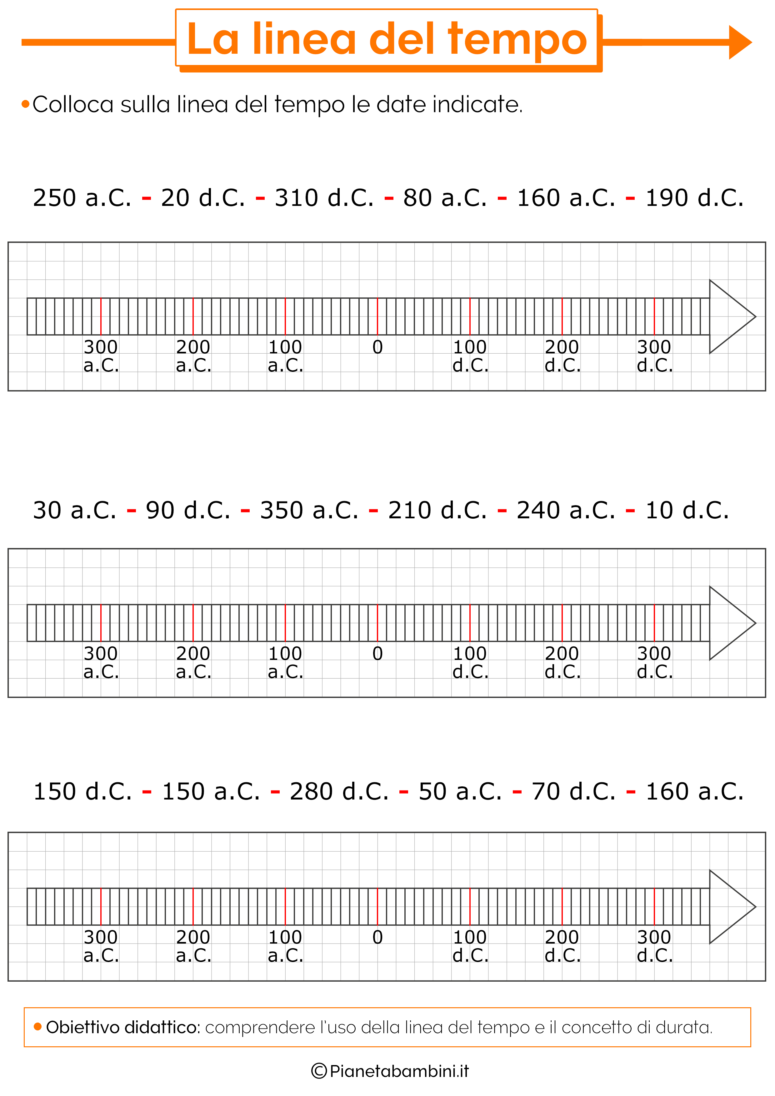 Scheda didattica linea del tempo classe terza (5)