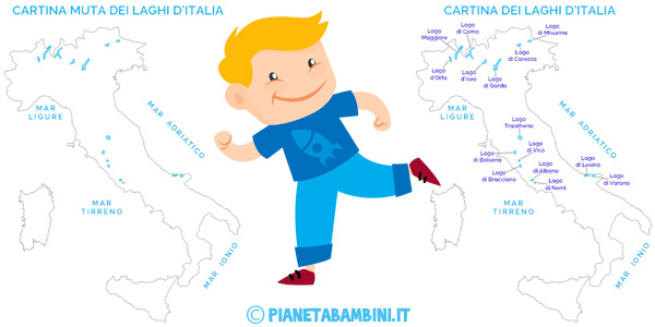 Cartina Laghi Italiani Da Colorare Sommerkleider