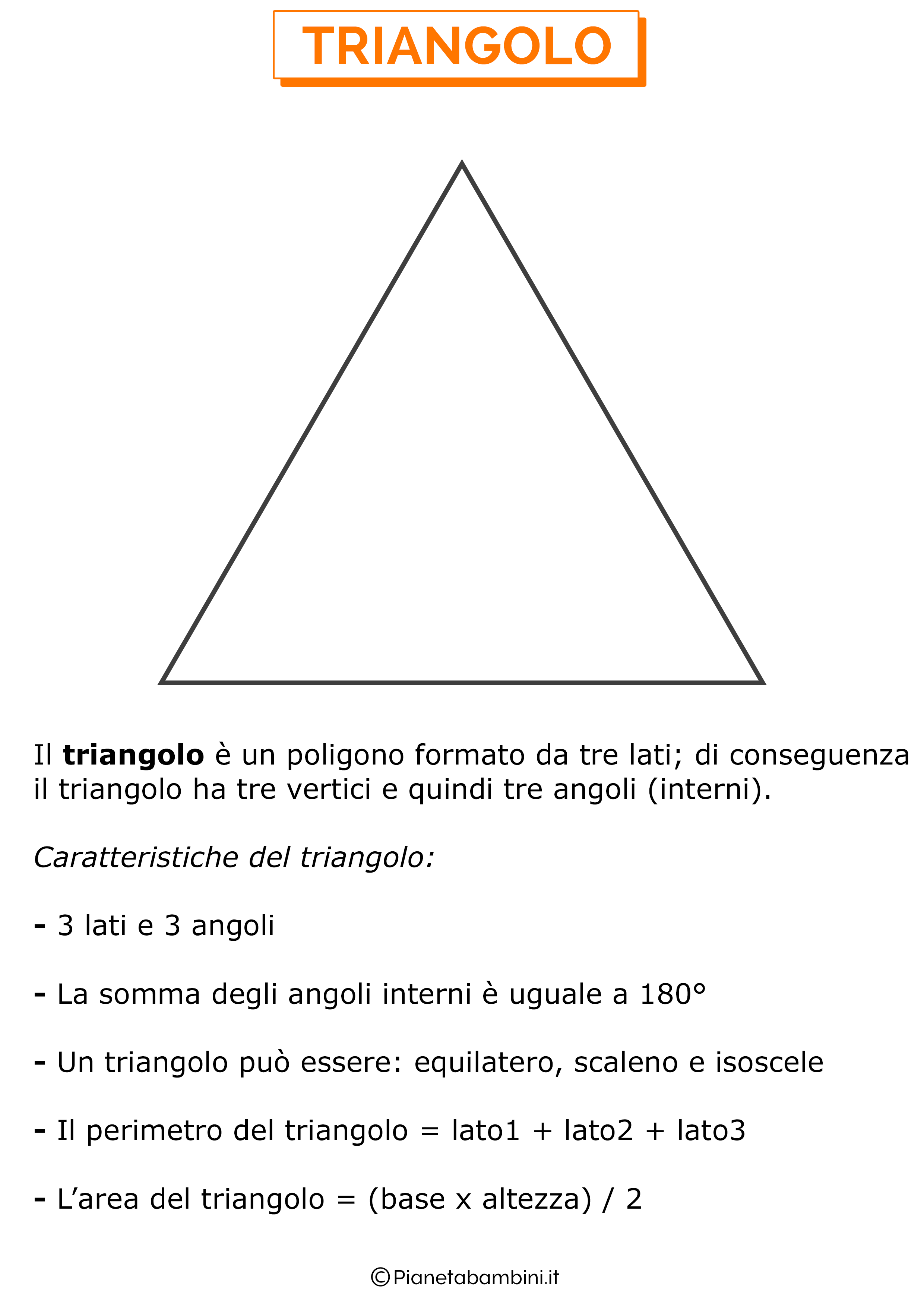 Caratteristiche del triangolo
