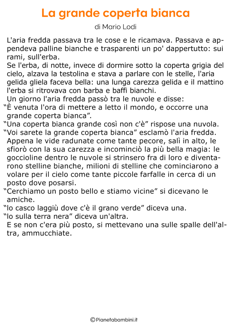 Testi sull’Inverno per la Scuola Primaria