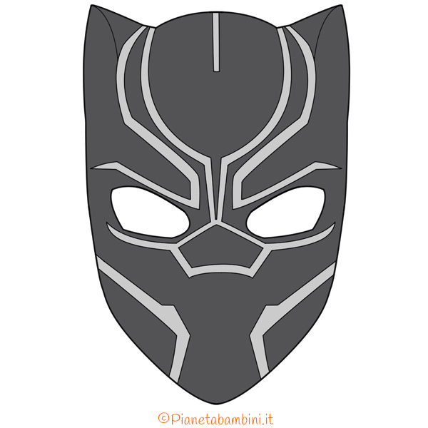 Maschera di Black Panther da stampare