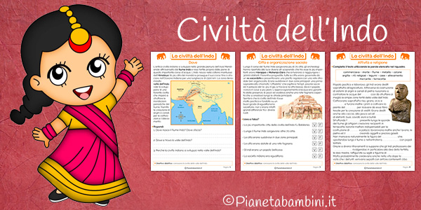 Schede didattiche sulla civiltà dell'Indo per la scuola primaria