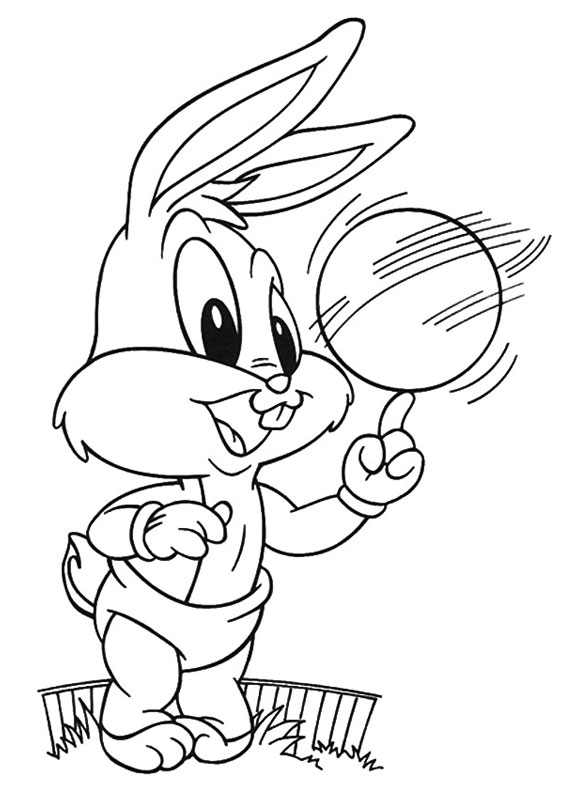 Disegni di conigli cartoon da colorare 10