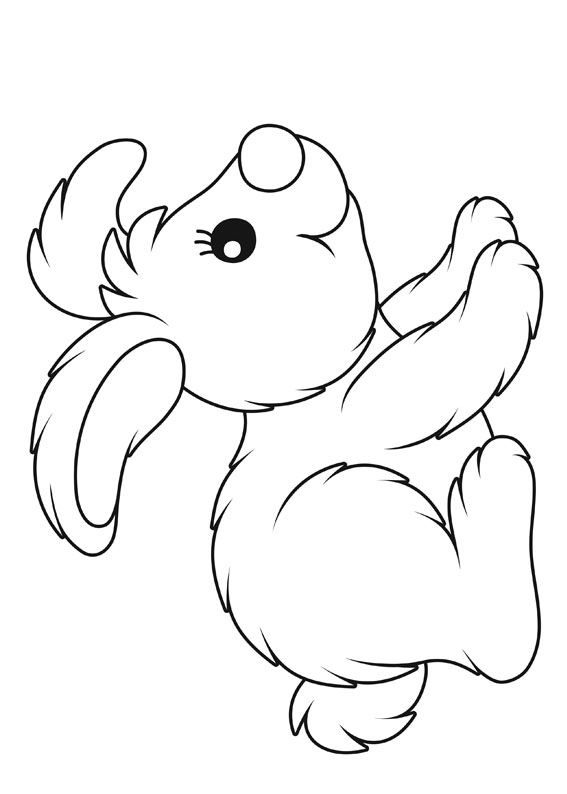 Disegni di conigli cartoon da colorare 14