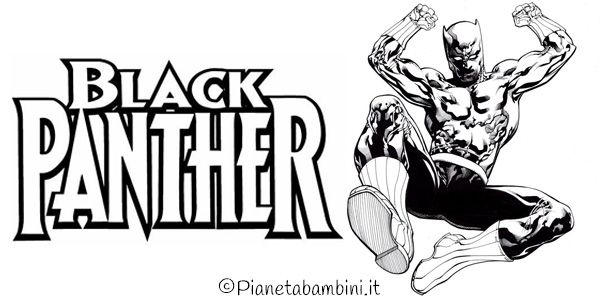 Disegni di Black Panther da stampare e colorare